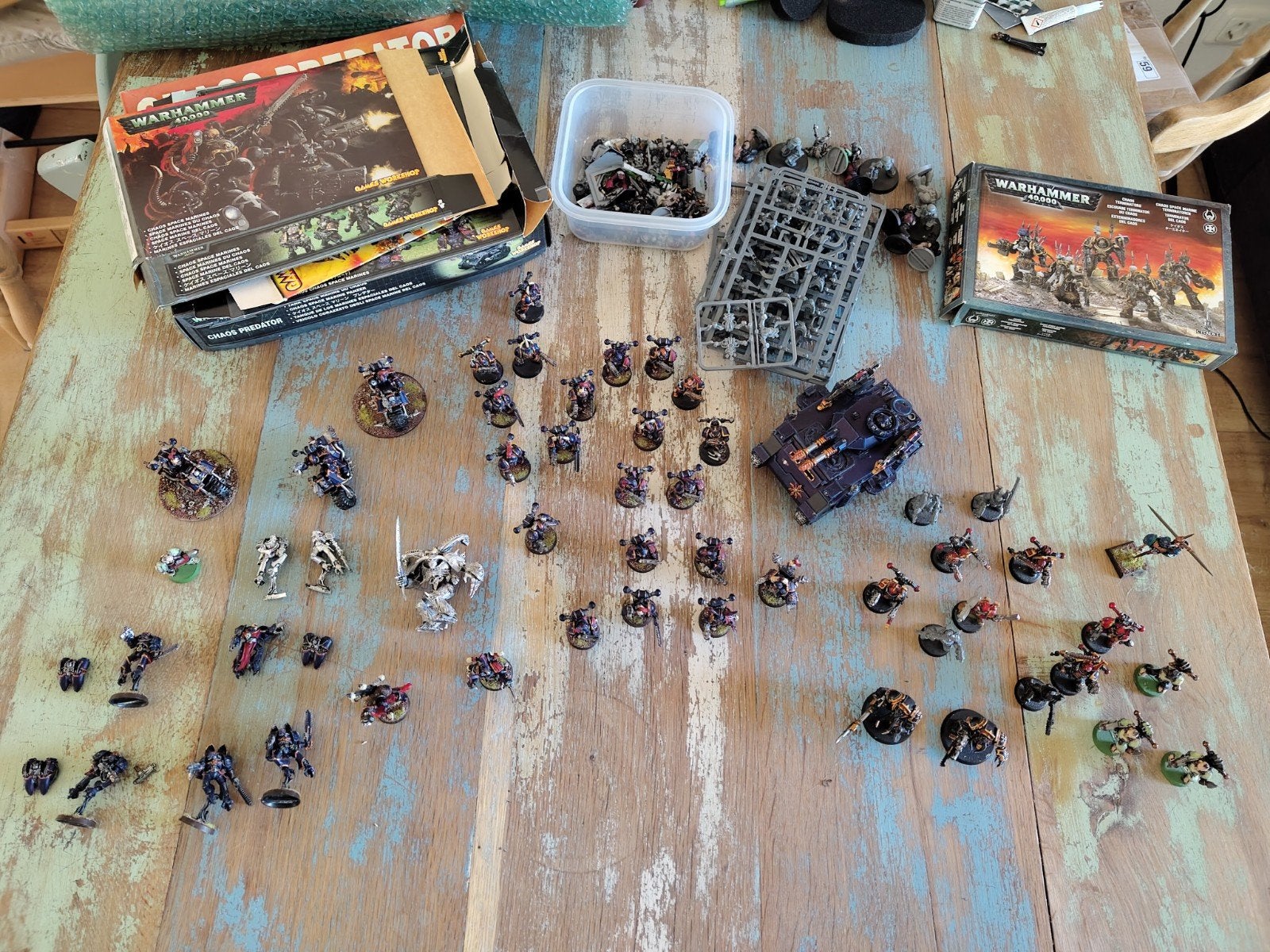 Chaos Space Marines Leger -  Night Lords, Ophalen of Verzenden, Gebruikt