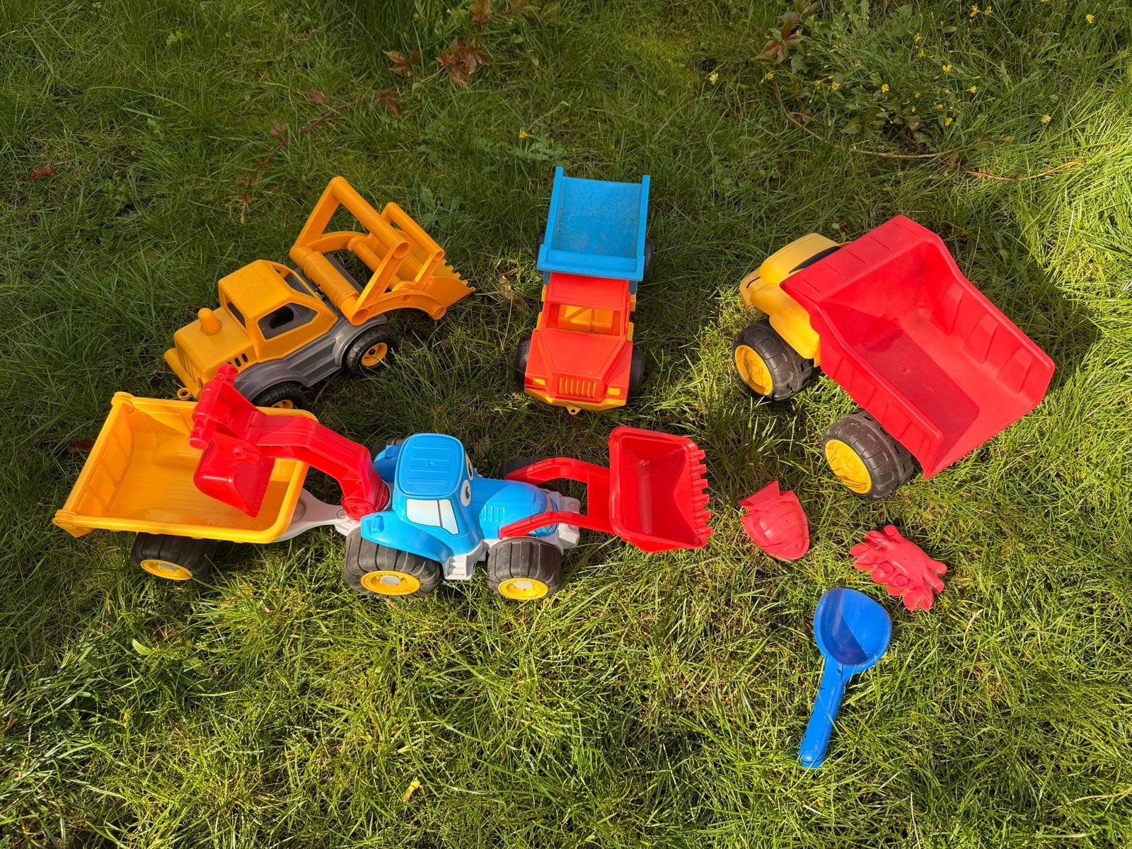 Speelgoedvoertuigen set voor zandbak, Ophalen, Gebruikt