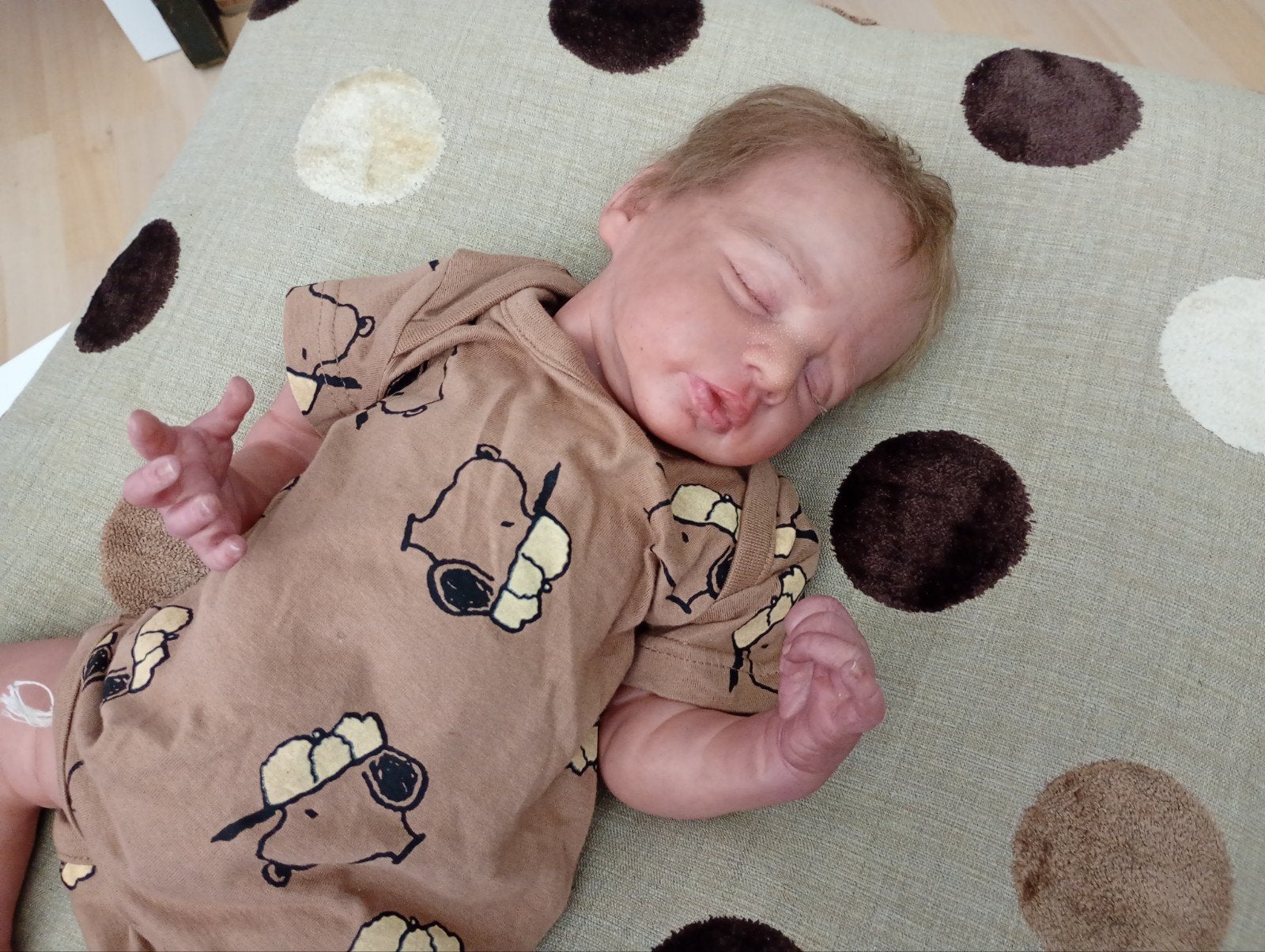 Reborn Baby Charlee (Marijna van Mill) incl Certificaat, Ophalen of Verzenden, Zo goed als nieuw, Babypop, Levensecht of Reborn