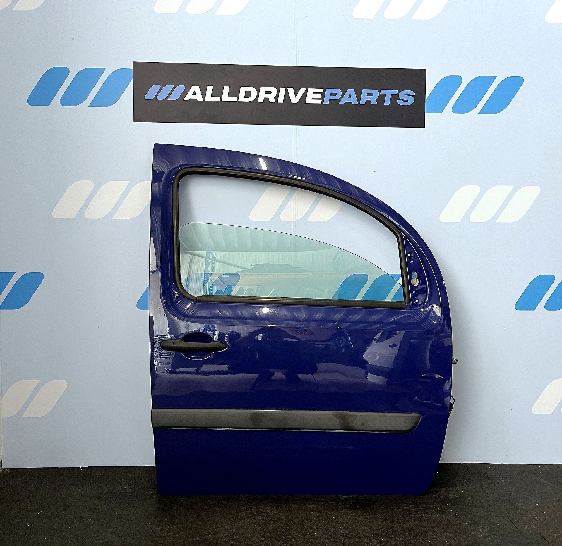 Voorportier rechts Renault Kangoo donkerblauw 801004234R, Gebruikt, -, Deur, -