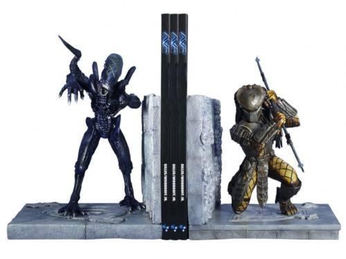 Diamond Select AvP Alien vs Predator Bookends Statue Figures, Verzamelen, Film en Tv, Zo goed als nieuw, Actiefiguur of Pop, Ophalen of Verzenden