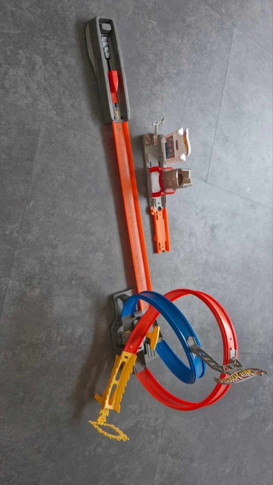 Hot Wheels Racebaan met Looping en Lanceerder, Ophalen of Verzenden, Zo goed als nieuw, Hot Wheels, Met looping