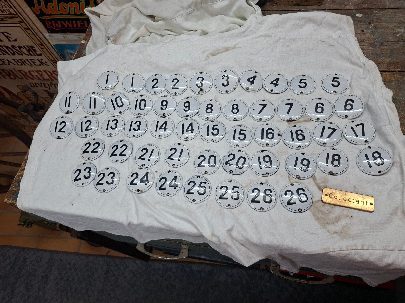 52  x 8emaille, Ophalen, Gebruikt, Reclamebord