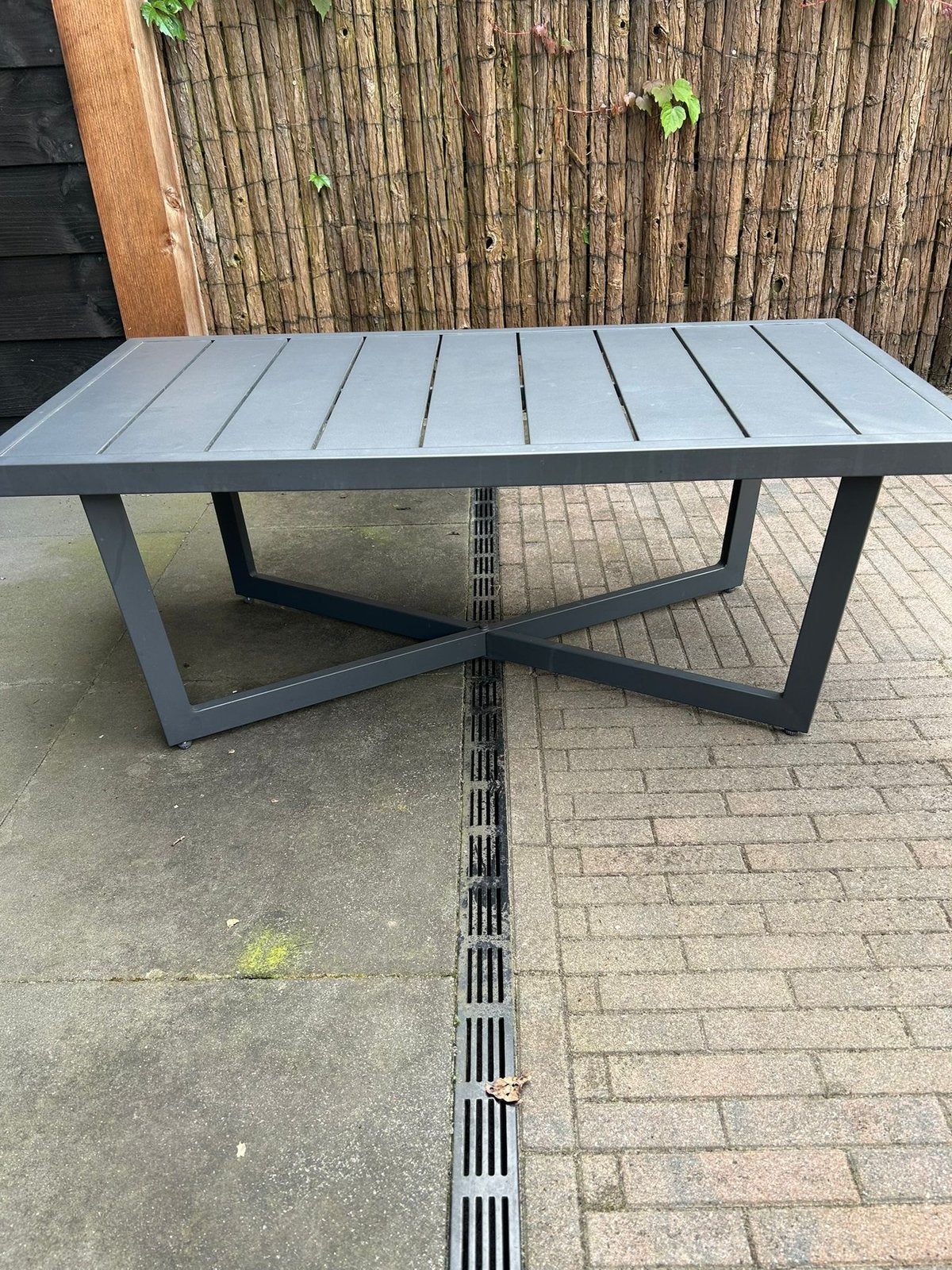 Tuintafel, Ophalen, Rechthoekig, Aluminium