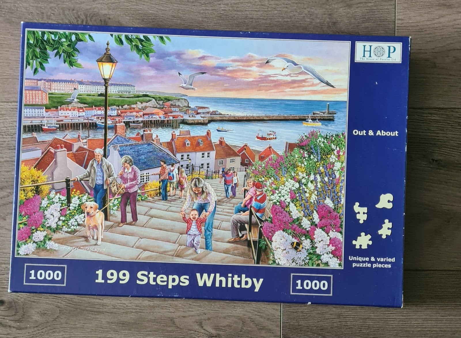 HOP puzzel 199 Steps Whitby, Ophalen, 500 t/m 1500 stukjes, Gebruikt, Legpuzzel
