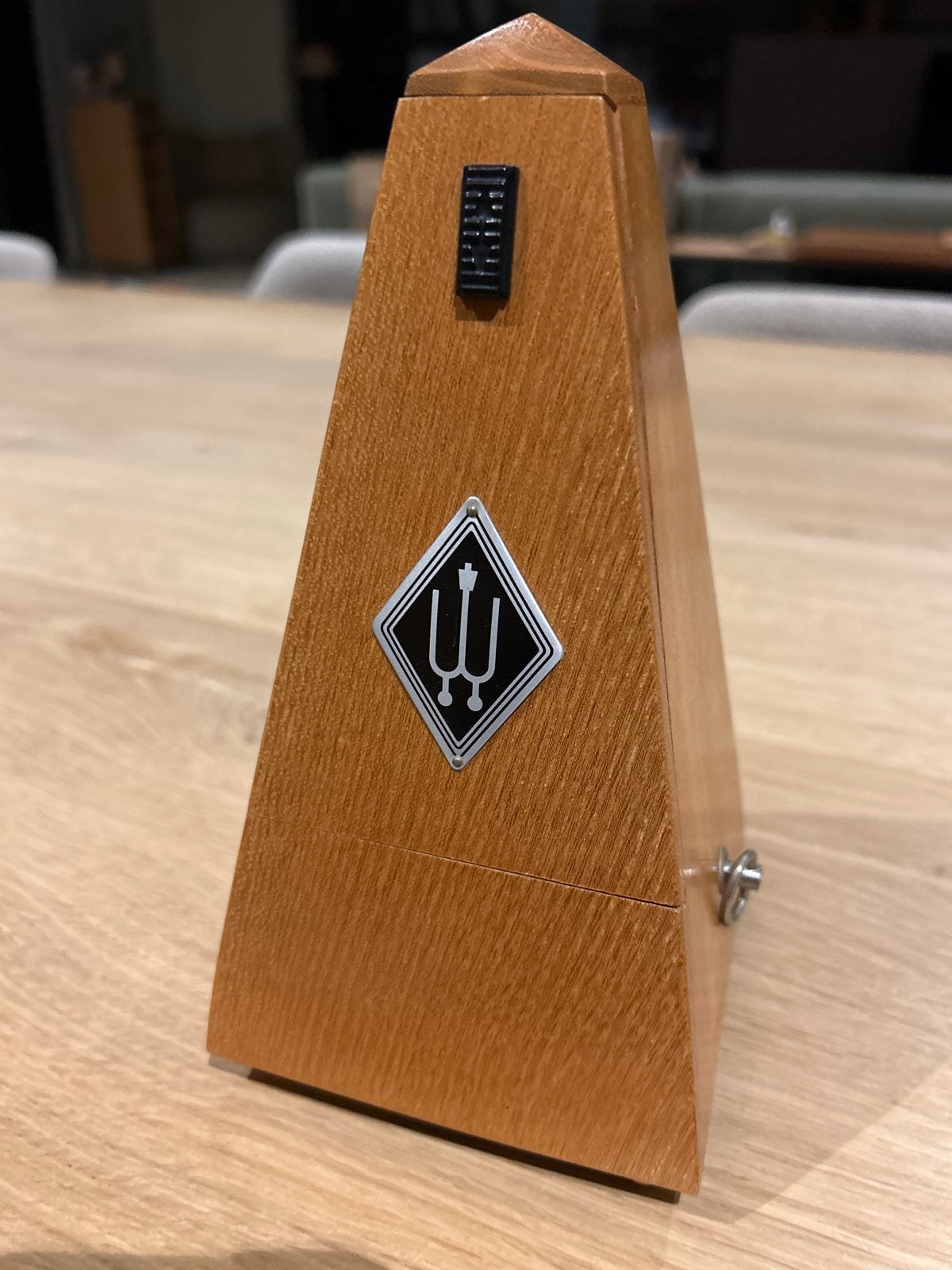 Houten Metronoom met Mechanisch Uurwerk, Ophalen of Verzenden, Gebruikt