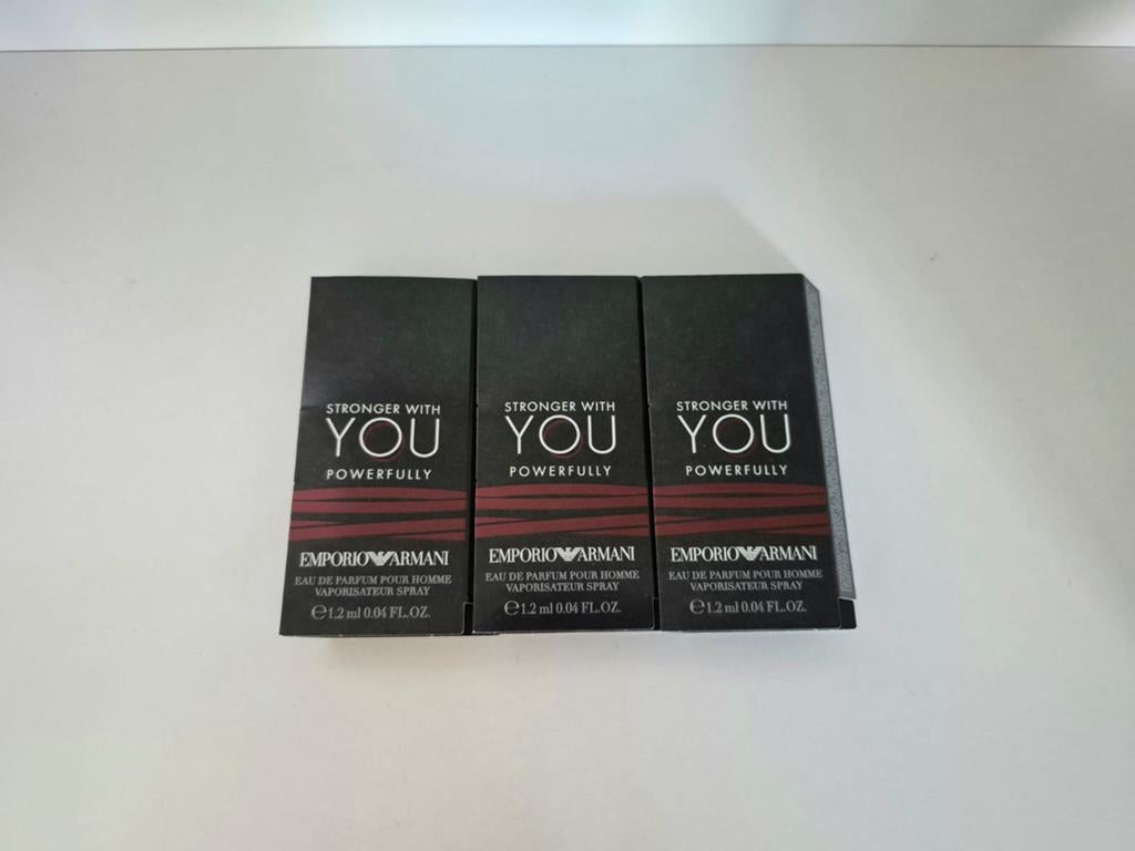 Nieuw 3x Stronger With You Powerfully parfum sample, Ophalen of Verzenden, Nieuw
