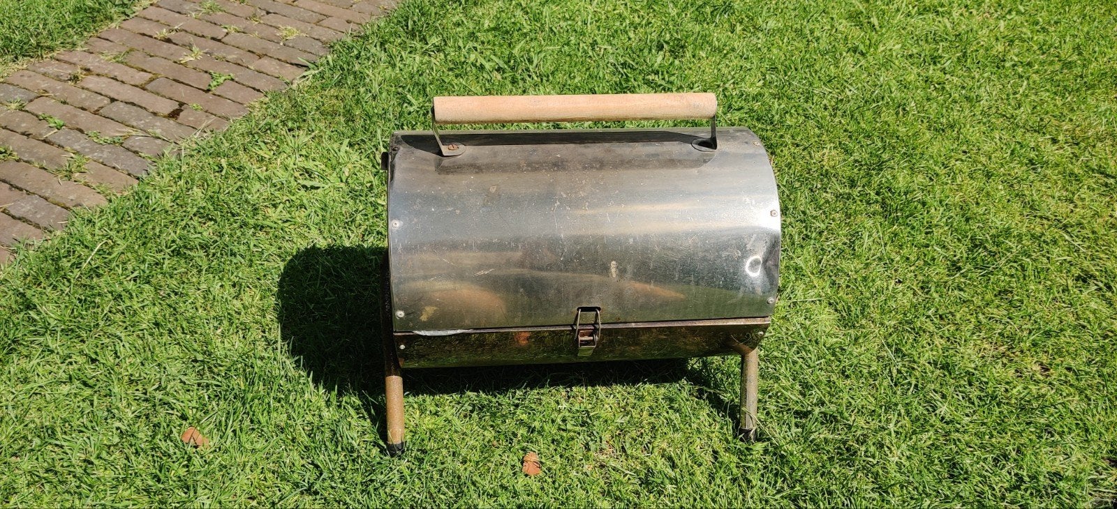 Bo Camp barrel draagbare BBQ met 2 nieuwe roosters, Ophalen of Verzenden, Gebruikt, Onbekend