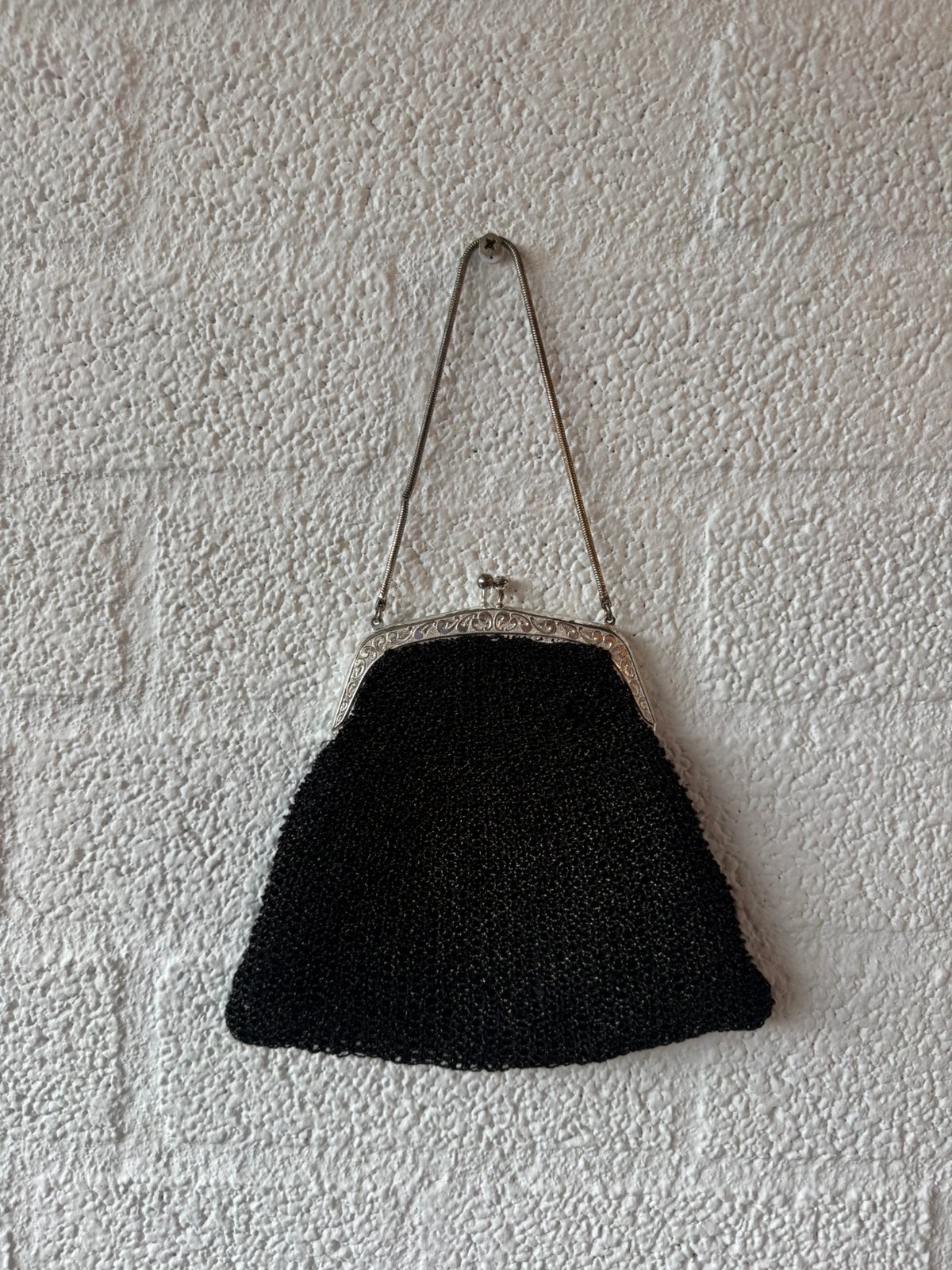 Vintage stijl antiek beursje tasje, Antiek en Kunst, Ophalen of Verzenden, Dames