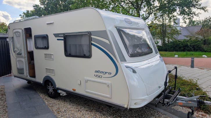 CARAVELAIR ALLEGRA 2013 ENKELE BEDDEN, MOVER, OPBLA.VOORTENT
