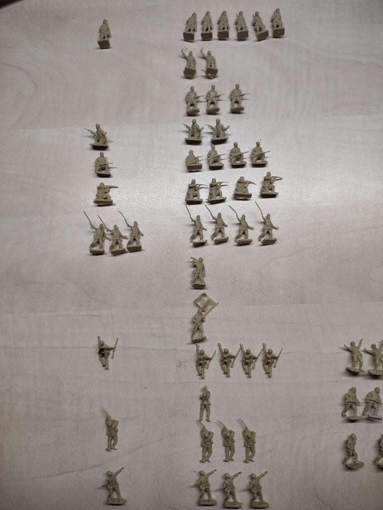 62 WW2 Japanse Infantry, Airfix 01718, 1:72, gebruikt, Ophalen of Verzenden, Gebruikt, 1:50 of kleiner, Figuur of Figuren