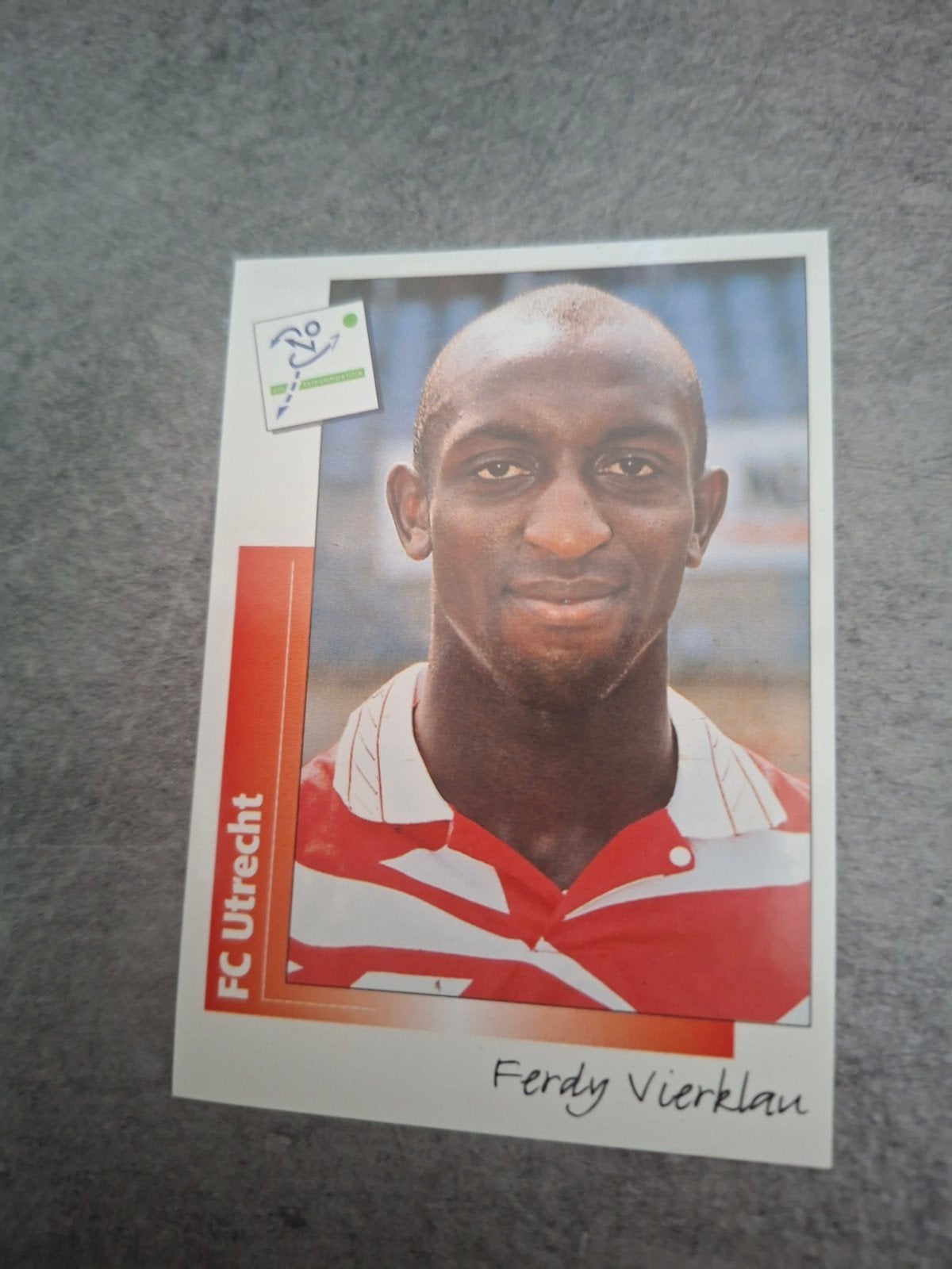 Panini sticker Voetbal 96. Ferry Vierklau FC Urecht., Ophalen of Verzenden, Zo goed als nieuw, Sticker