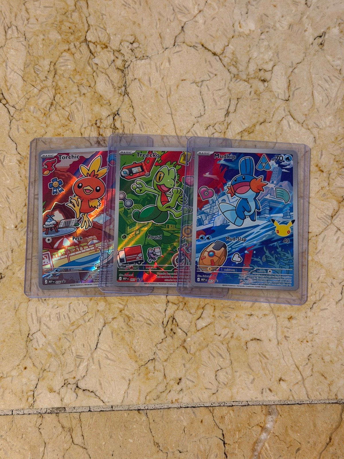 Pokémon Treecko, Torchic & Mudkip – Promokaarten set, Verzamelen, Ophalen of Verzenden, Nieuw