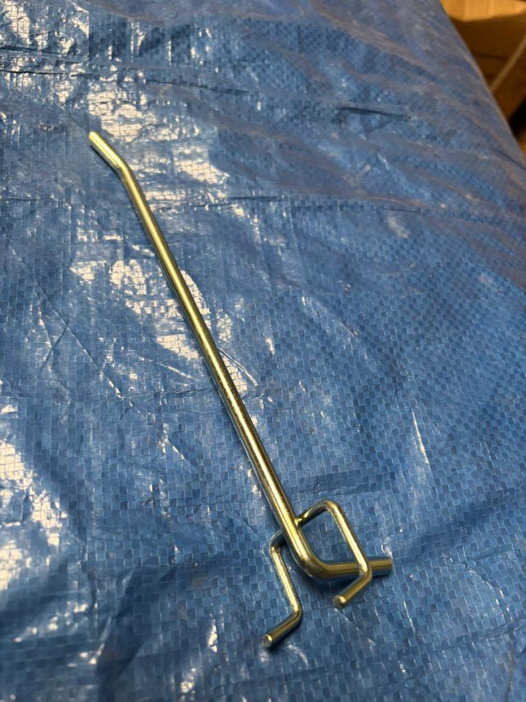 Tegometall enkele wandhaken perfo 20 cm zware uitvoering., Ophalen, Zo goed als nieuw