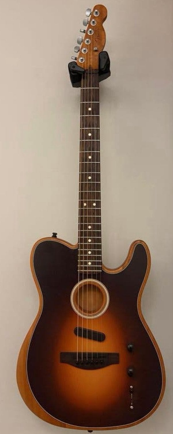 Fender Acoustasonic Player Telecaster Shadow Burst incl hoes, Ophalen, Zo goed als nieuw, Overige typen, Met koffer