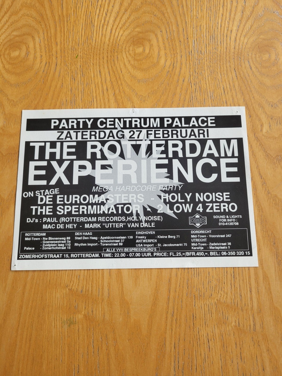 Rotterdam experience hardcore flyer ( gabber thunderdome ), Verzamelen, Overige Verzamelen, Ophalen of Verzenden