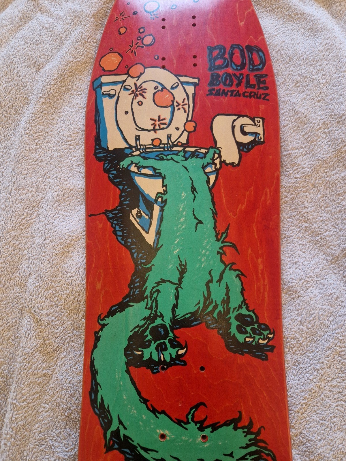 First edition Santa Cruz Bod Boyle Skateboard Deck (1990), Sport en Fitness, Skateboarden, Ophalen of Verzenden, Nieuw, Skateboard