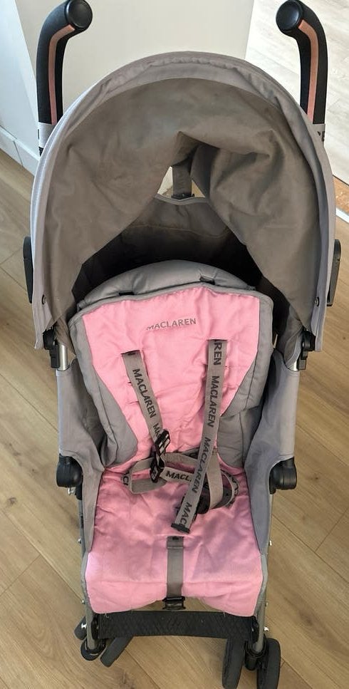 Maclaren buggy - grijs/roze, Ophalen, Gebruikt, Maclaren, Verstelbare rugleuning
