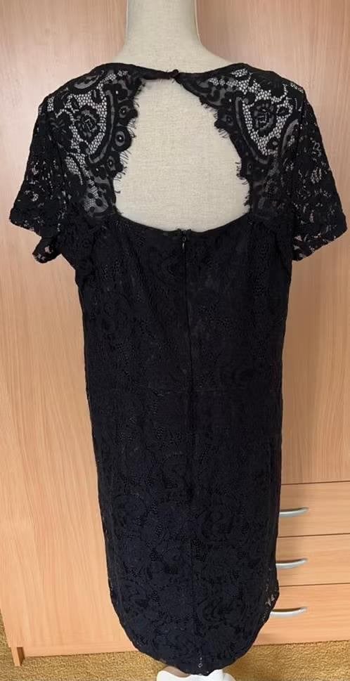 Dorothy Perkins zwart kanten jurk maat 48[v], Kleding | Dames, Jurken, Zwart, Maat 46/48 (XL) of groter, Ophalen of Verzenden