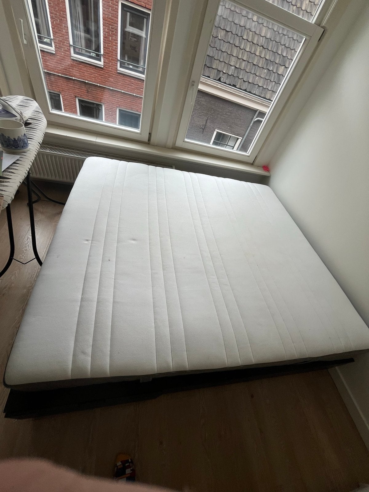Matras + Ikea NORDLI bedframe, Gebruikt, Tweepersoons, Matras, 200 cm