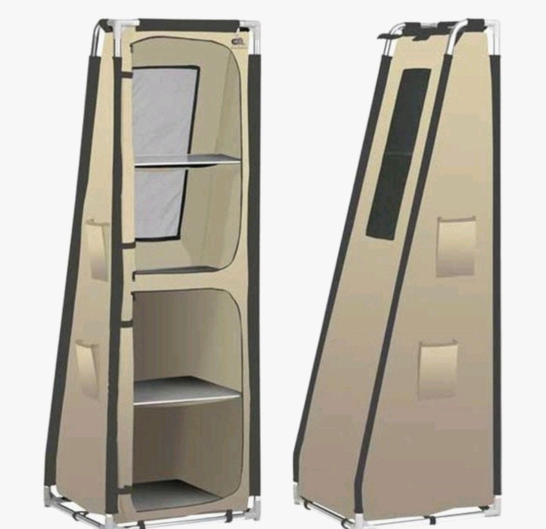Deifa schuine hoge campingkast beige, Ophalen