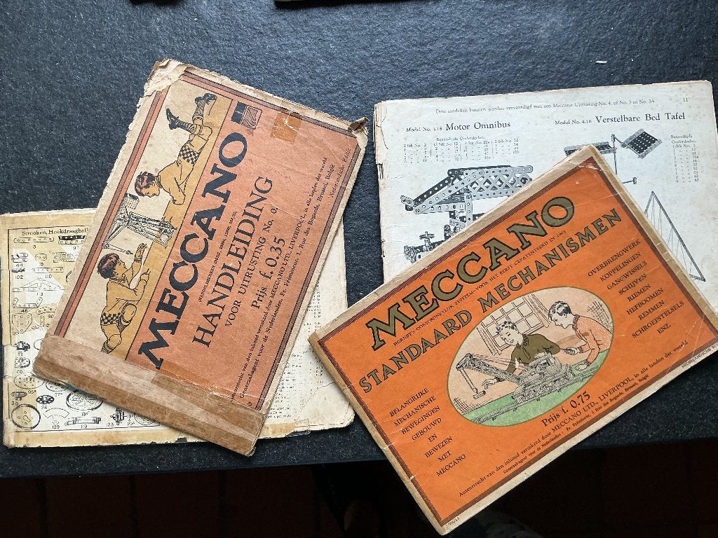 Oude meccano boekjes, Antiek en Kunst, Antiek | Speelgoed, Ophalen of Verzenden