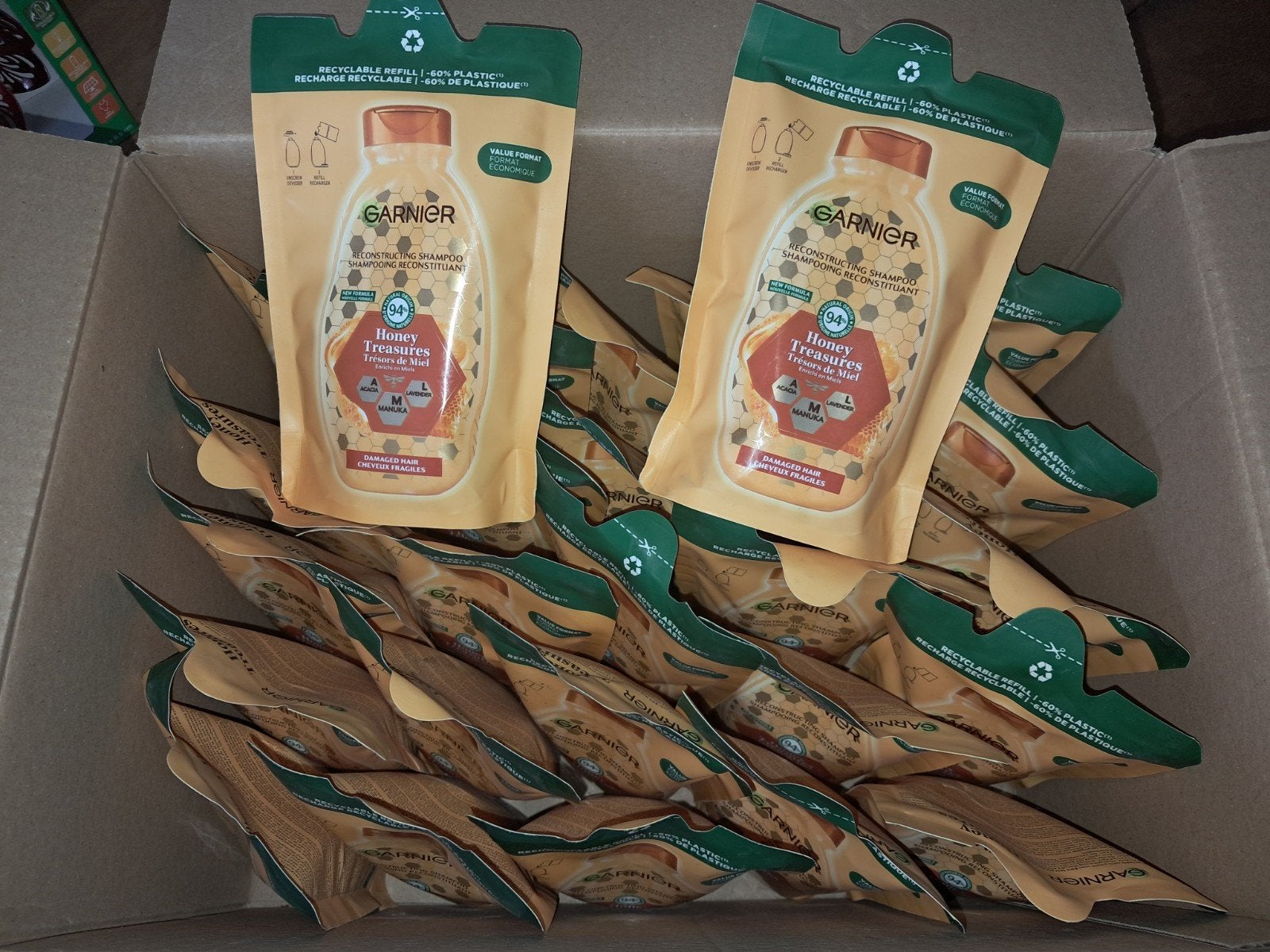 Garnier Loving Blends Shampoo Navulzakken - 27 stuks, Ophalen of Verzenden, Nieuw, Overige typen