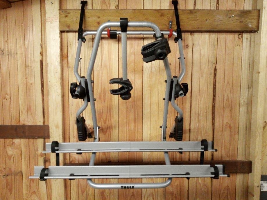 Fietsdrager Thule, Ophalen, 2 fietsen, Zo goed als nieuw, Achterklepdrager