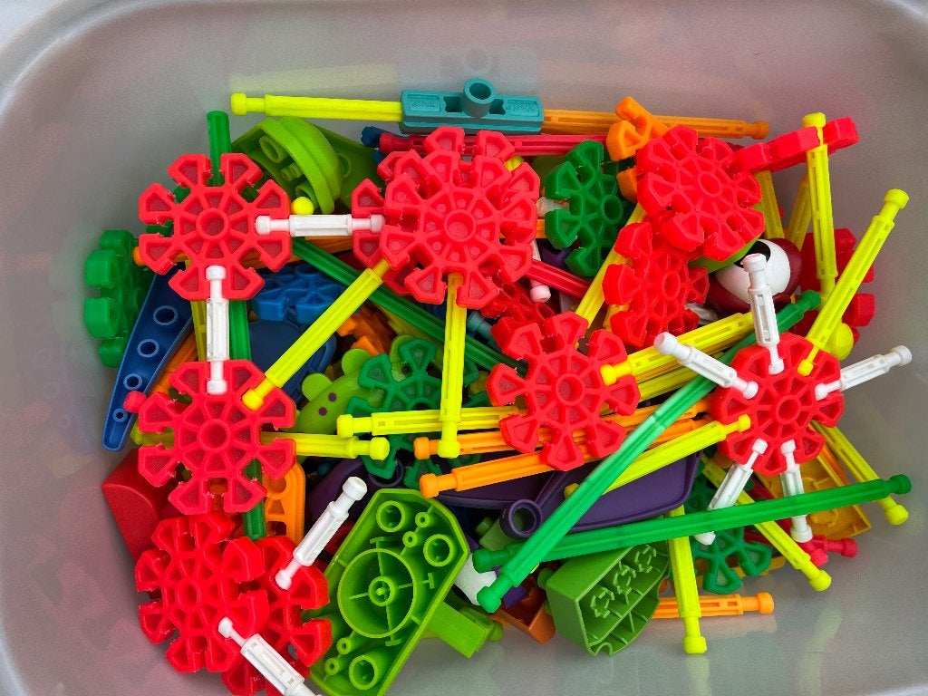 Kid K’NEX knex grote doos, Kinderen en Baby's, Speelgoed | Bouwstenen, Ophalen, Gebruikt, K'nex