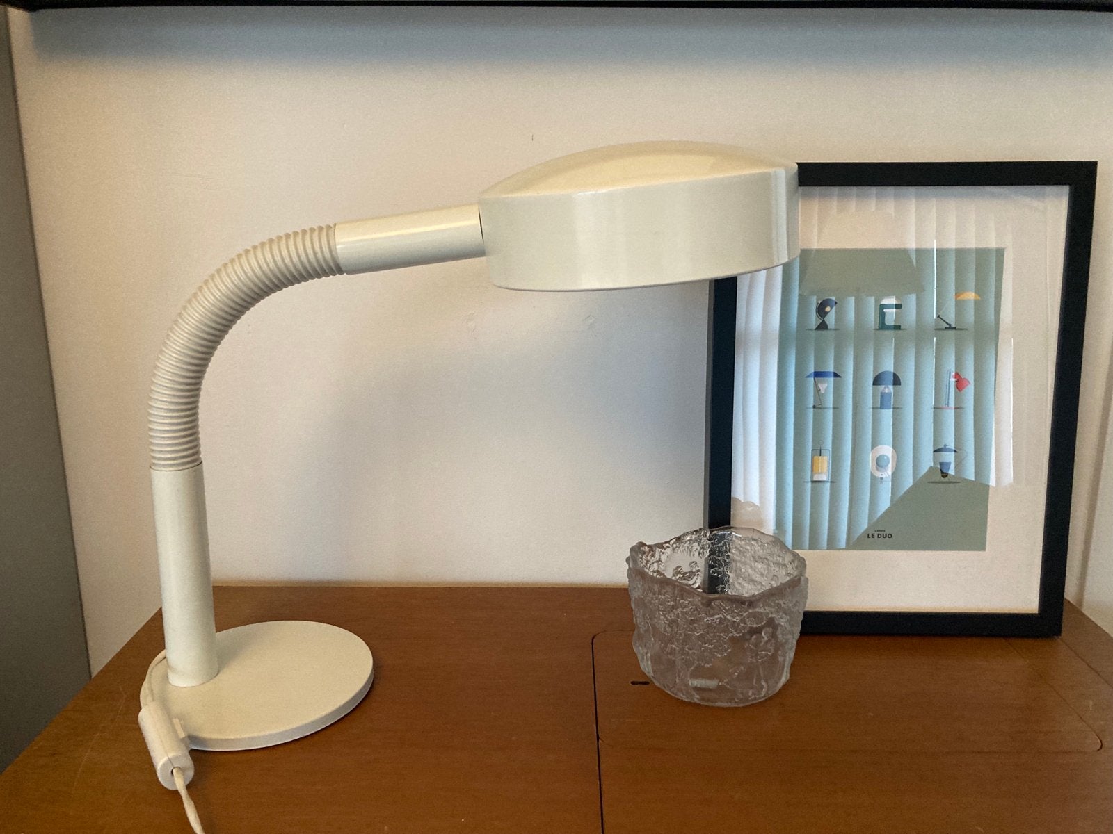 Vintage Hala Zeist bureaulamp, flexibele zwanenhals, Ophalen