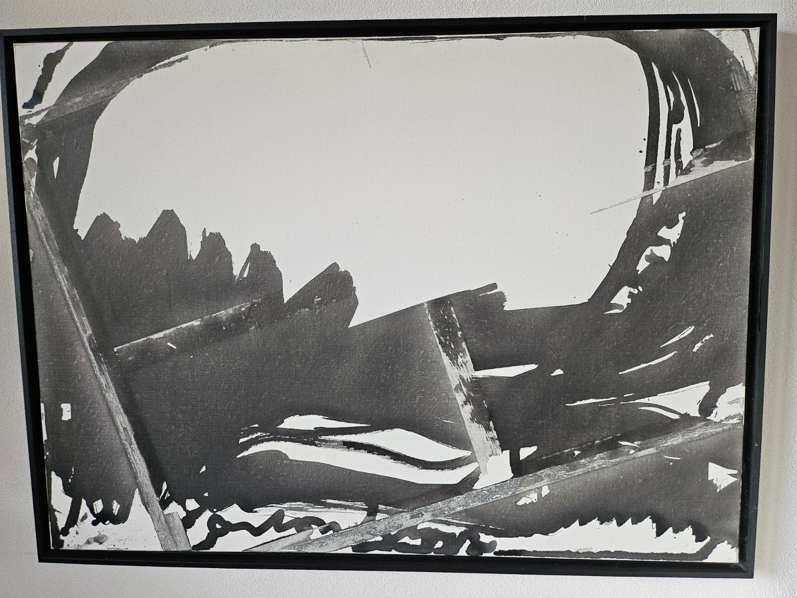 Schilderij Anton Heyboer in baklijst, Ophalen of Verzenden
