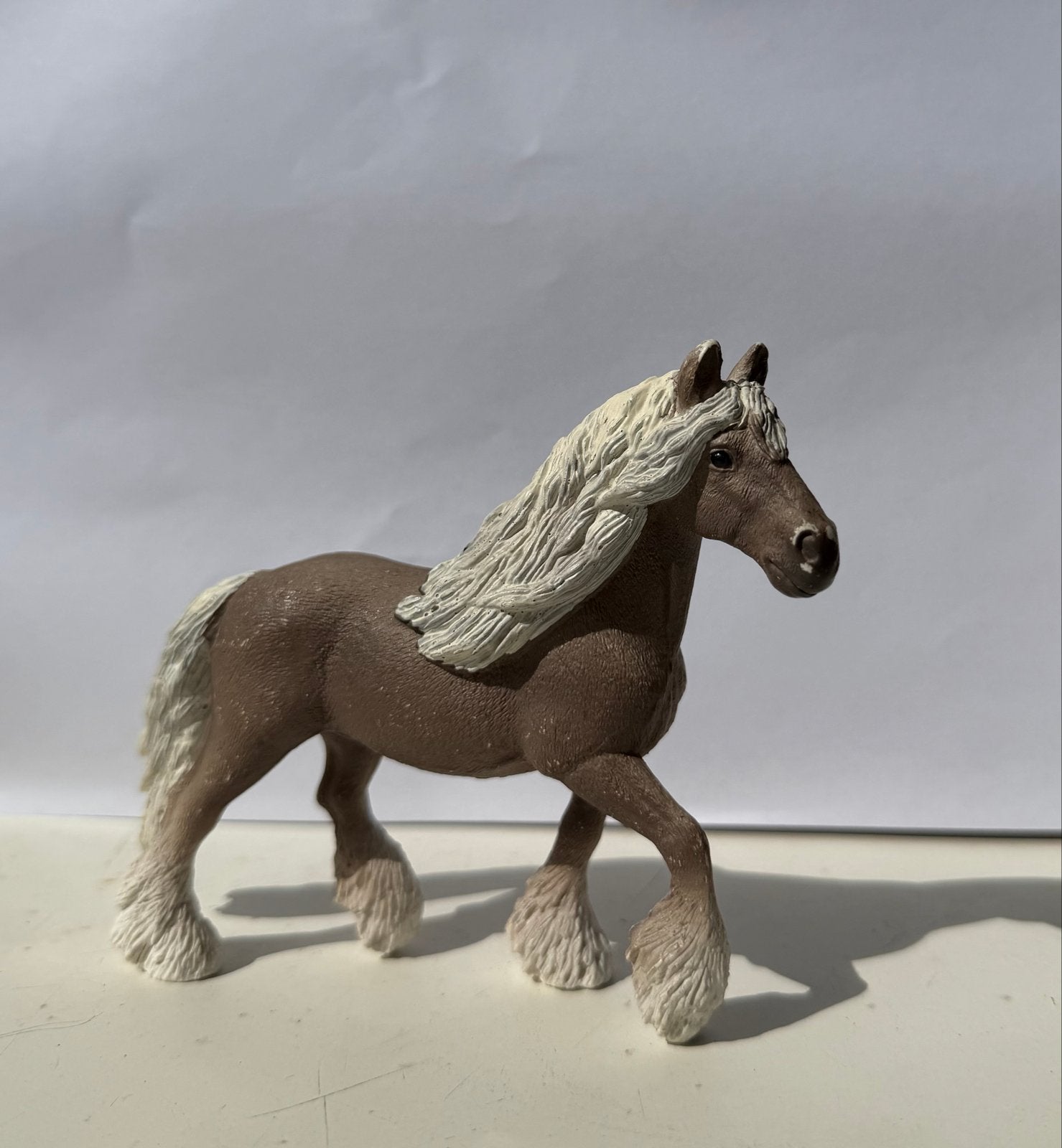 Schleich paard speelfiguur - Bruin met blonde manen, Ophalen of Verzenden, Gebruikt
