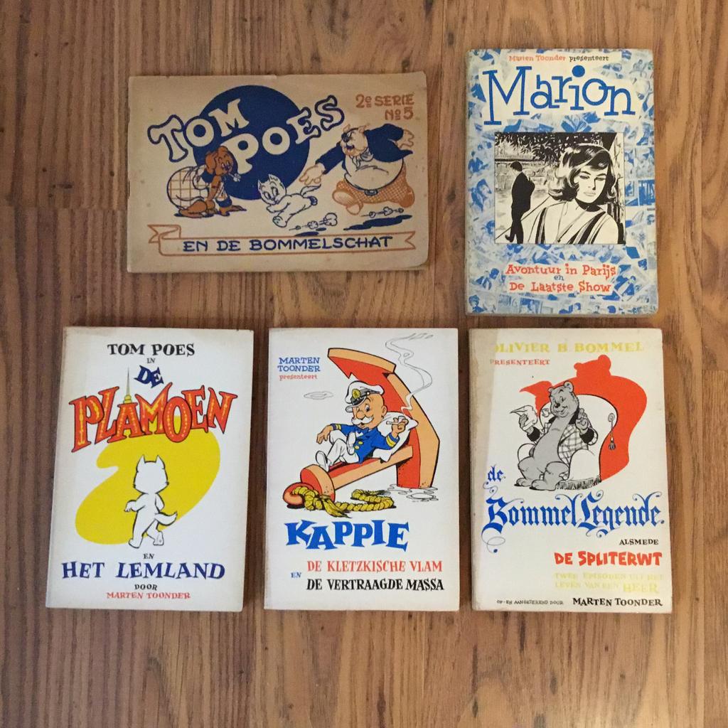 5x Marte Toonder, Boeken, Meerdere stripboeken, Ophalen of Verzenden, Gelezen