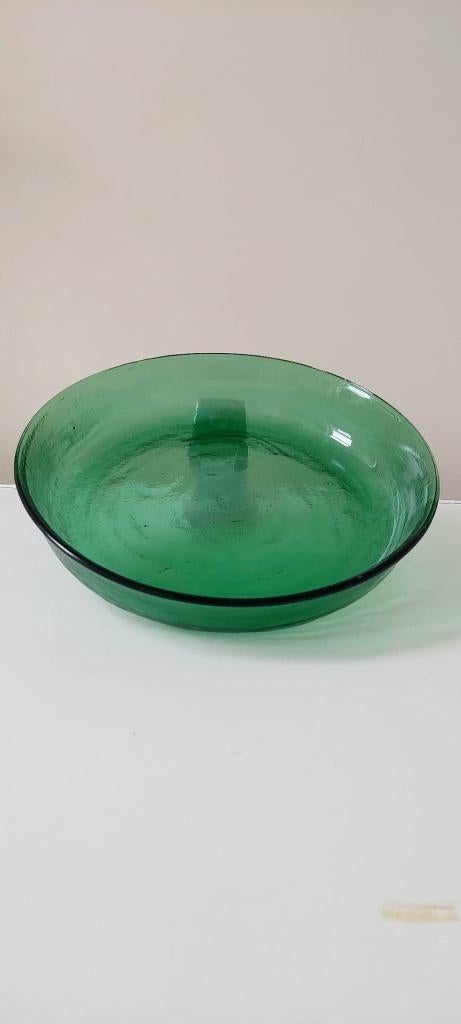 Vintage Arcoroc schaal Sierra Groen pers glas jaren 60/70, Eu, Eu, Ophalen of Verzenden, Glas