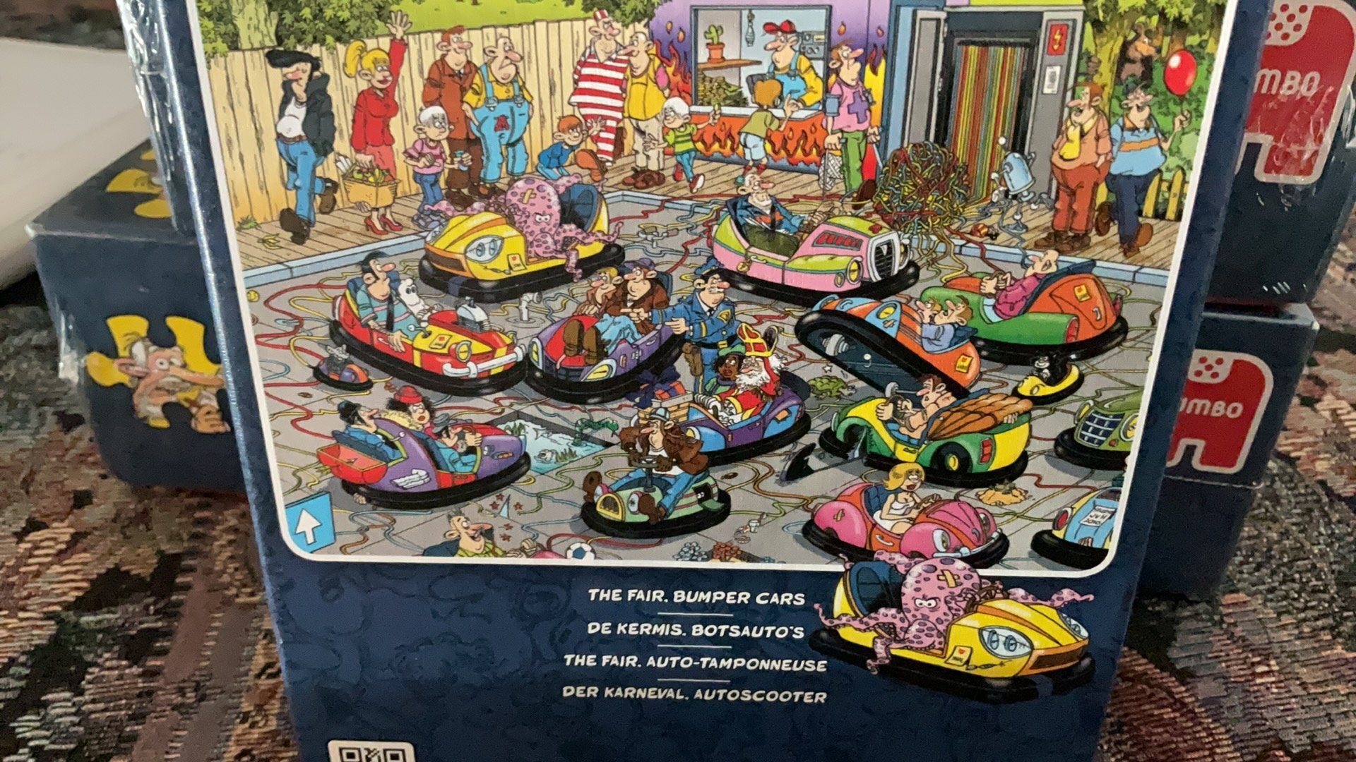 J v haasteren puzzel 150 st. De kermis botsauto,s, Ophalen of Verzenden, Minder dan 500 stukjes, Zo goed als nieuw