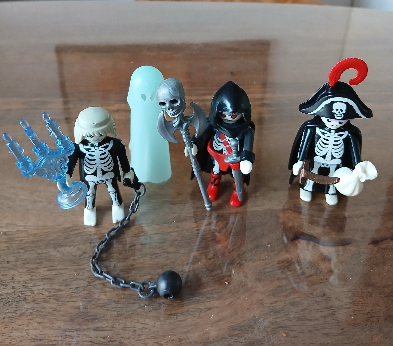 Playmobil 4603, 4650 en 4694/9896, skelet poppetjes, Ophalen of Verzenden, Gebruikt