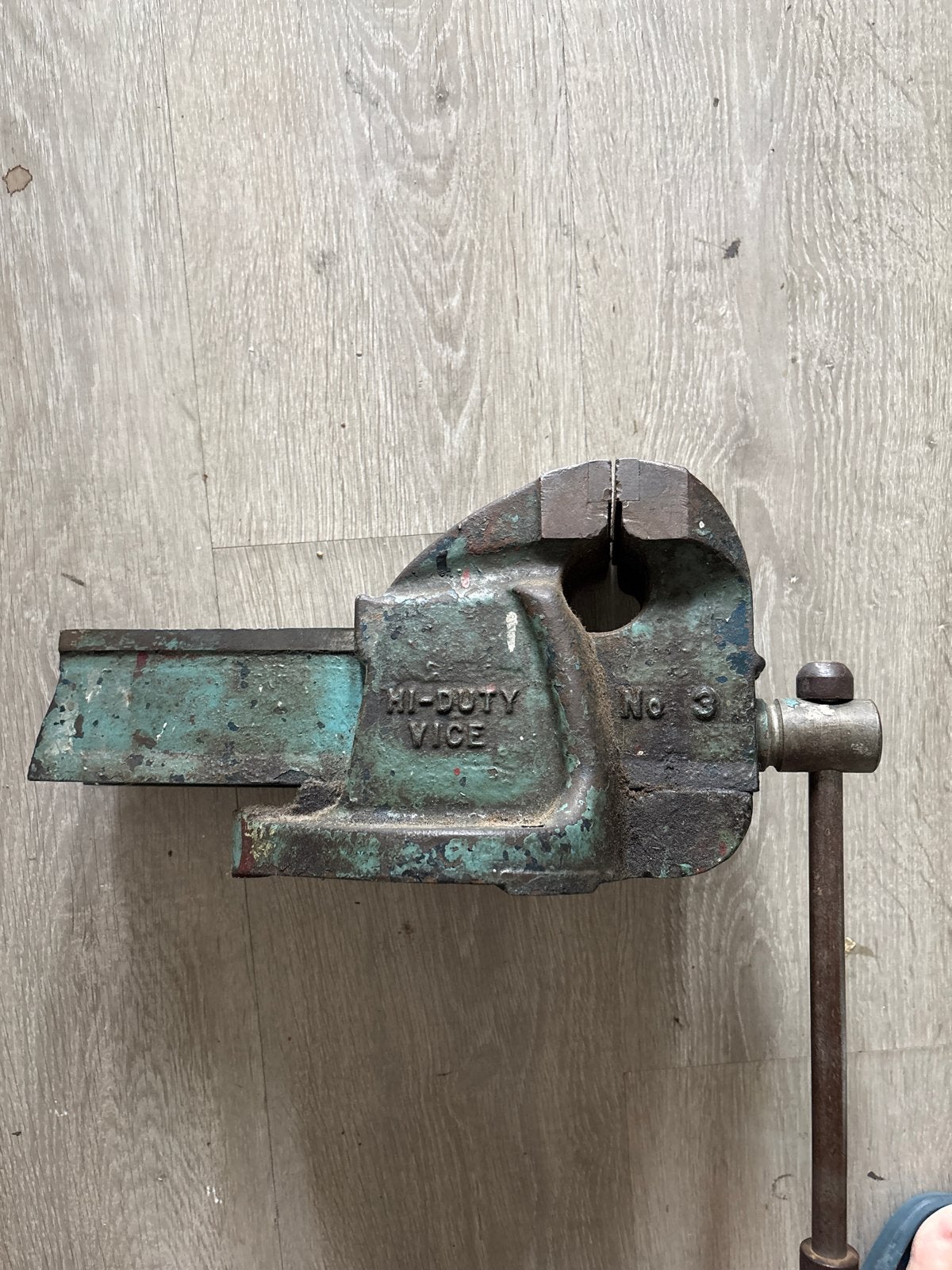 Robuuste Hi-Duty Bankschroef No. 3 - Gebruikt, Ophalen of Verzenden, Gebruikt, Bankschroef, Overige merken