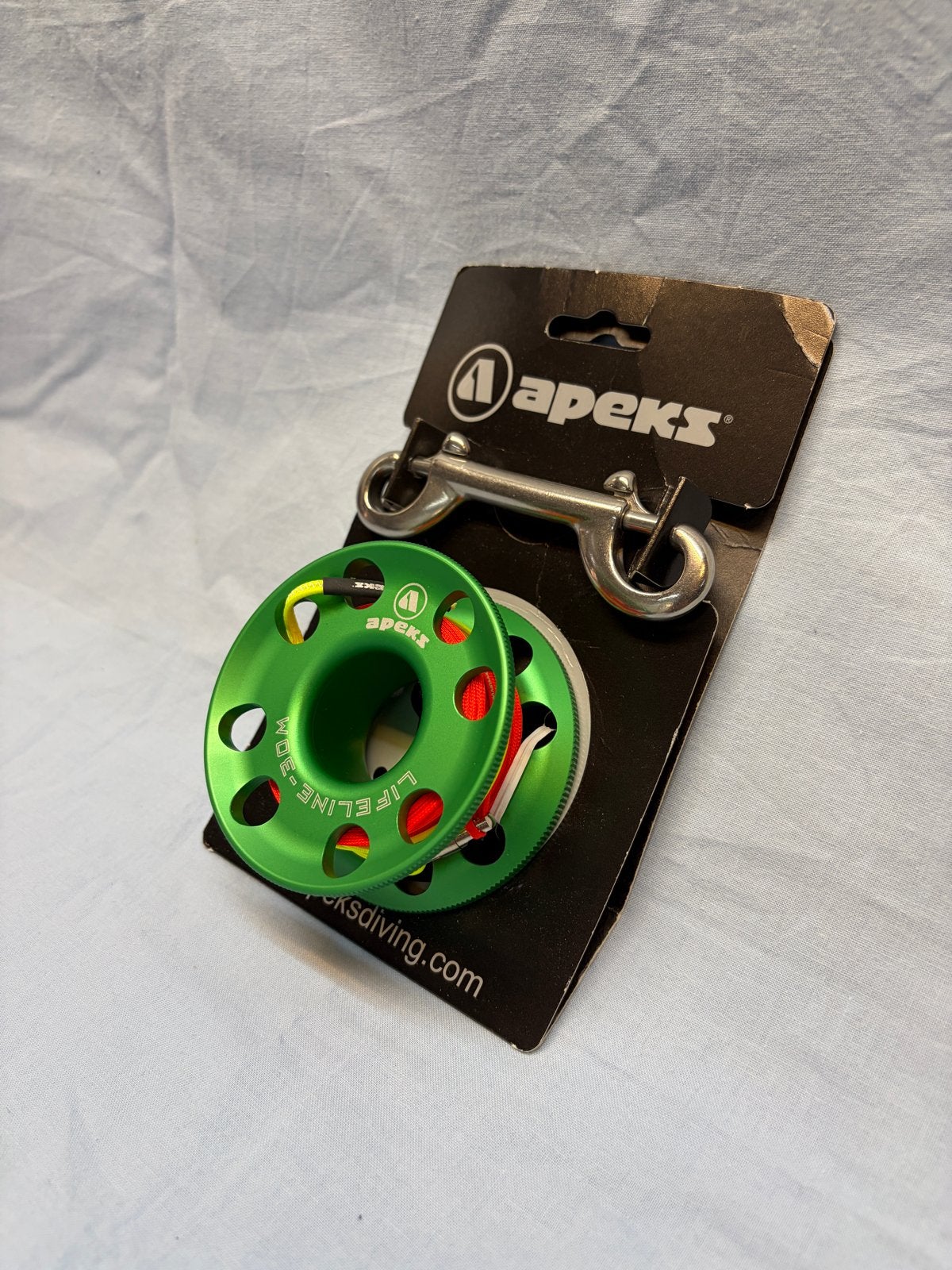 Apeks Lifeline Spool 30m - Nieuw, inclusief carabiner, Watersport en Boten, Ophalen of Verzenden, Nieuw, Overige typen