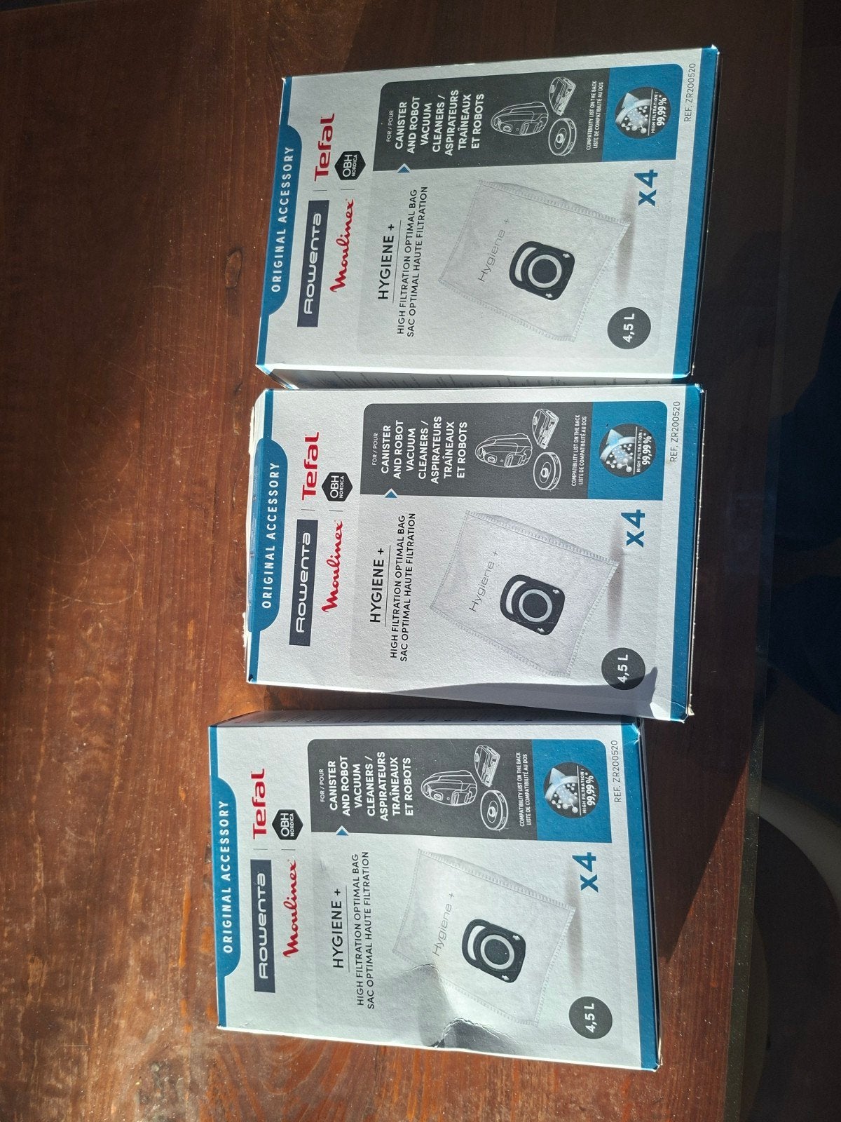Rowenta/Tefal/Moulinex Stofzuigerzakken (3 stuks), Zo goed als nieuw, Sledestofzuiger, Ophalen, Stofzak
