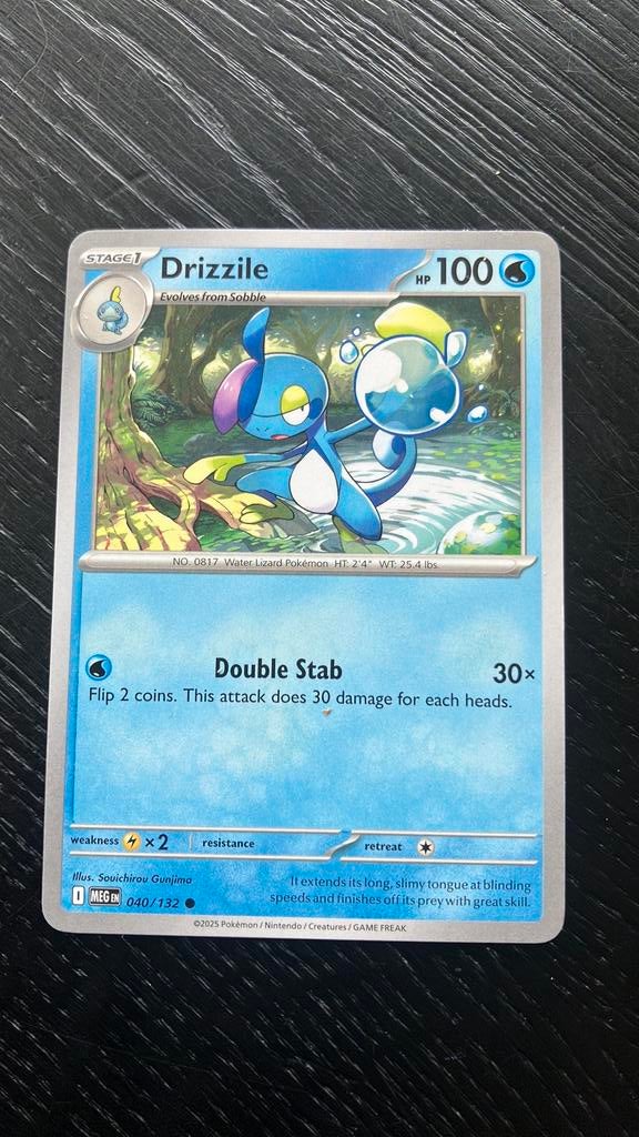 Drizzile 040/132 holofoil pokémon kaart, Ophalen of Verzenden, Nieuw, Losse kaart