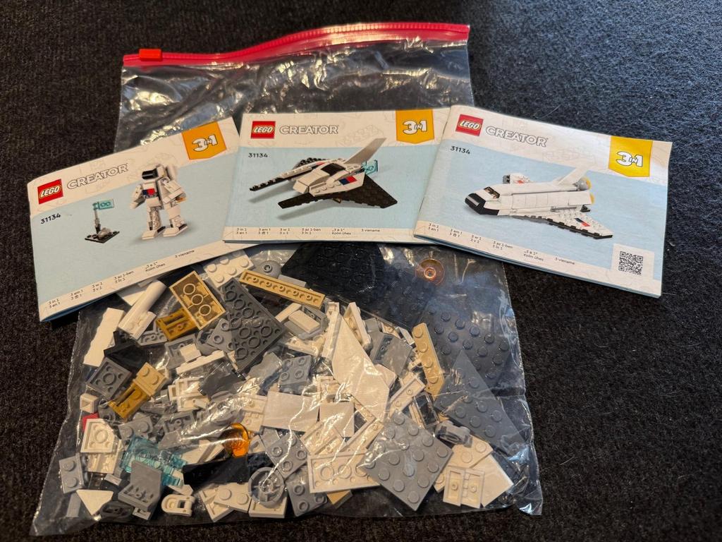 Lego Creator 31134 Ruimte Shuttle - 3-in-1 set, Ophalen of Verzenden, Gebruikt, Complete set, Lego