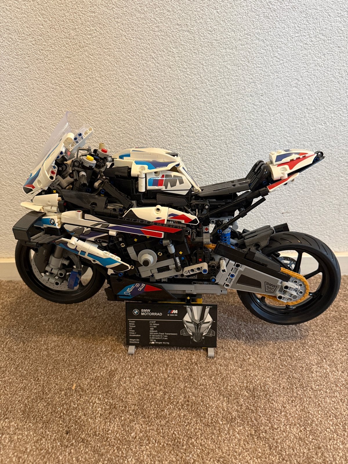 LEGO Technic BMW M 1000 RR (42130), Lego, Ophalen of Verzenden, Zo goed als nieuw, Complete set