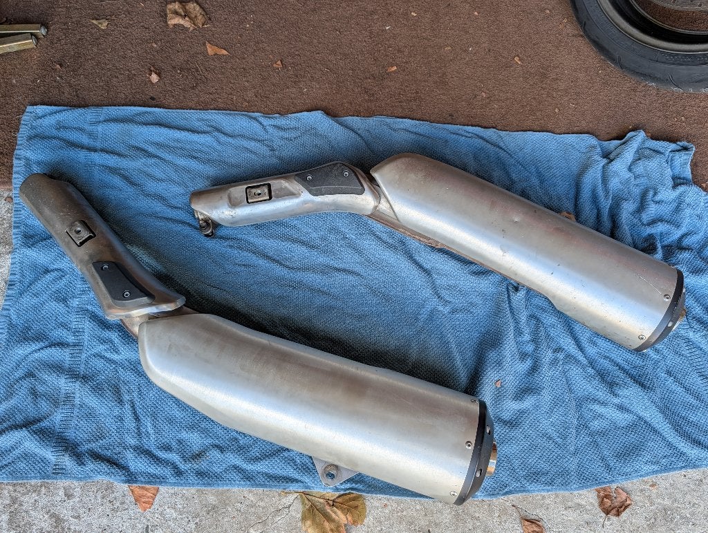 Suzuki V-strom DL1000 uitlaten, Ophalen, Gebruikt