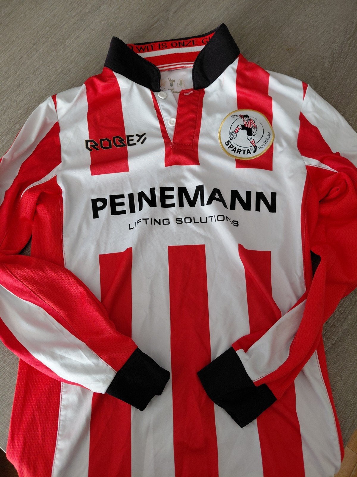 Origineel Sparta Rotterdam shirt lange mouw - Maat XS, Meerkleurig, Ophalen of Verzenden, Voetbal, Gedragen