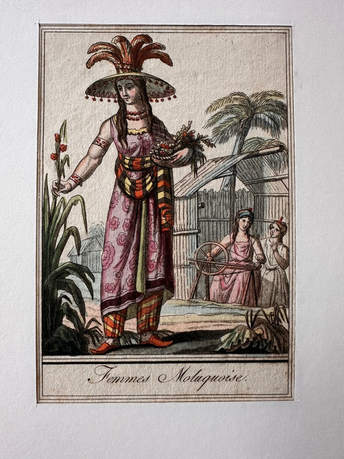 KledingAmbon, Java en Molukken. 3 orig. gravures ca. 1800, Ophalen of Verzenden