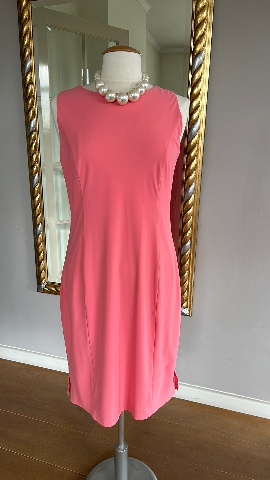 LADRESS JURKJE, Kleding | Dames, Verzenden, Zo goed als nieuw, Roze, Knielengte