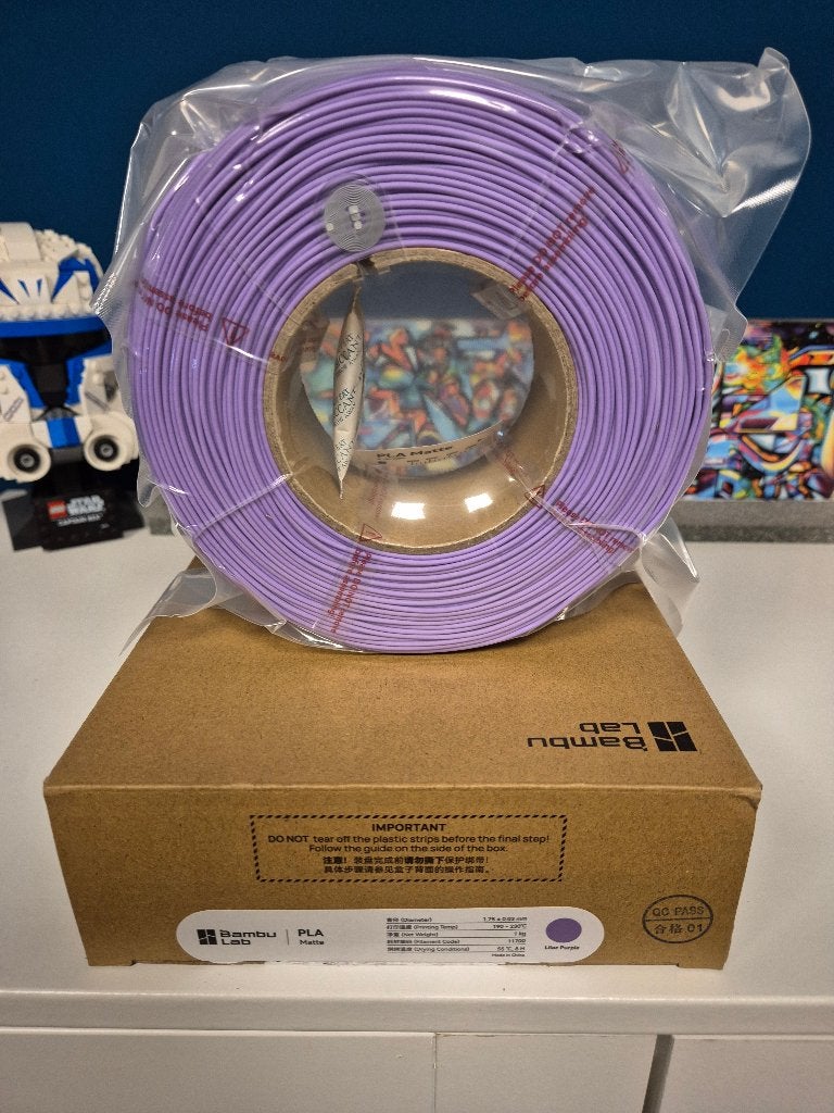 Bambu Lab PLA matte refill - Lila Purple (1kg), Computers en Software, Ophalen of Verzenden, Nieuw, Filamentrollen