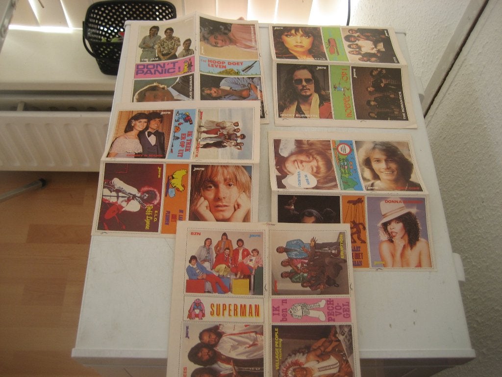 joepie stickervellen artiesten, Ophalen of Verzenden, Zo goed als nieuw, Foto of Kaart