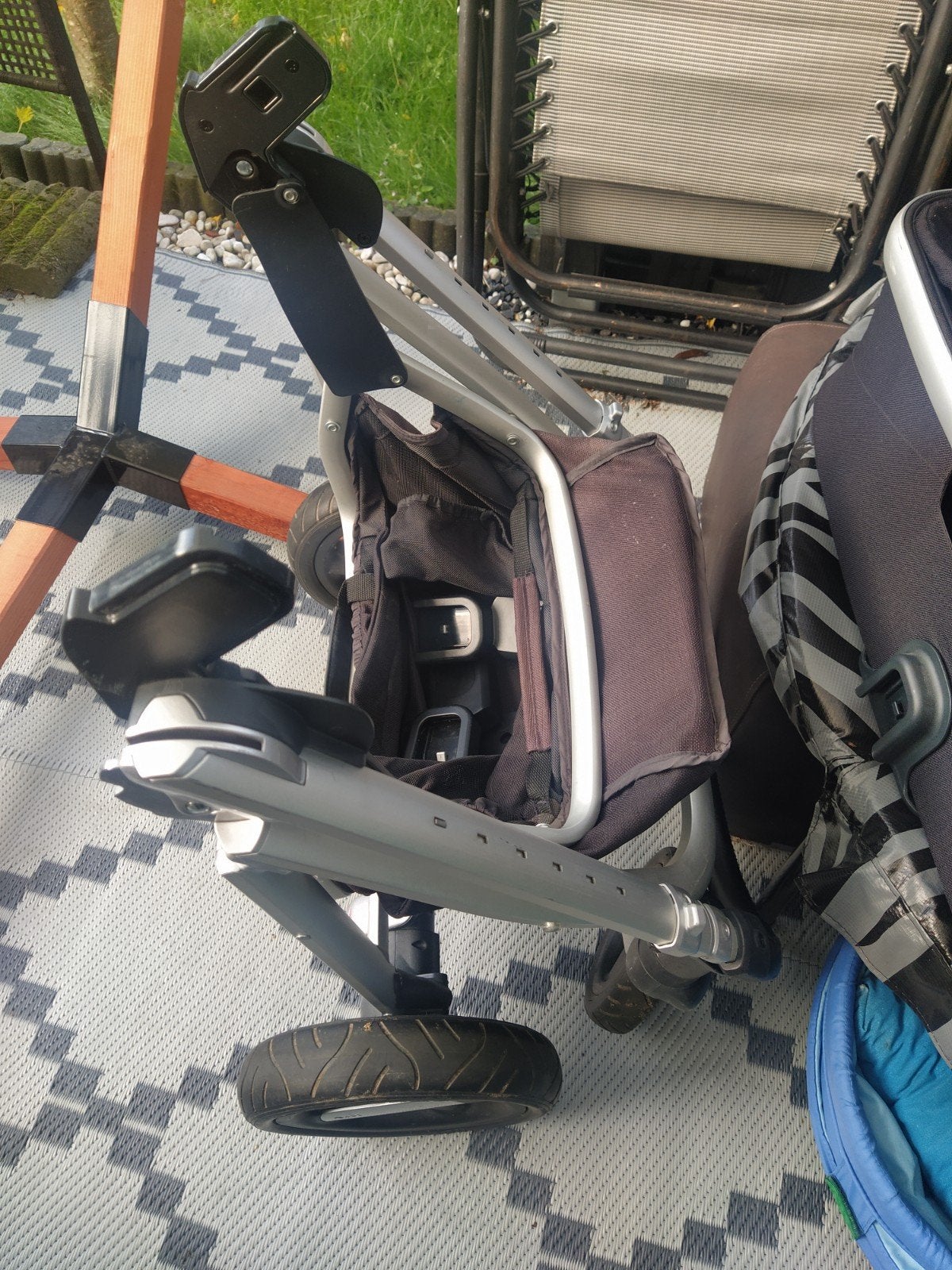 Nuna kinderwagen met reiswieg en kinderzitje, Ophalen, Gebruikt, Overige merken, Met reiswieg