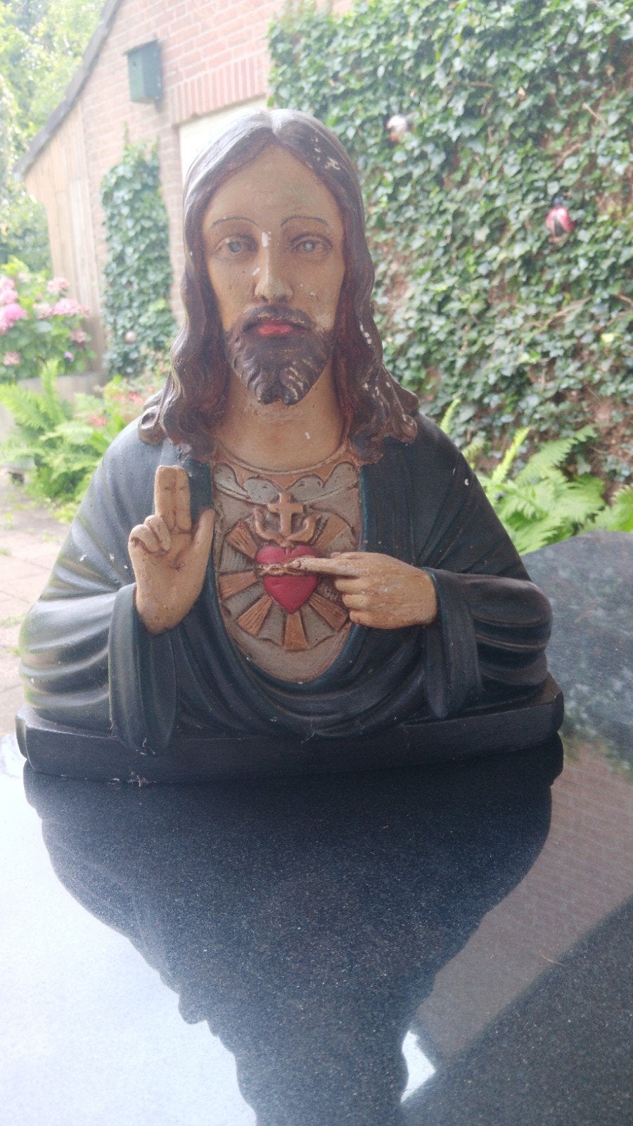 heilig hart beeld, Verzamelen, Ophalen, Zo goed als nieuw, Beeld(je)